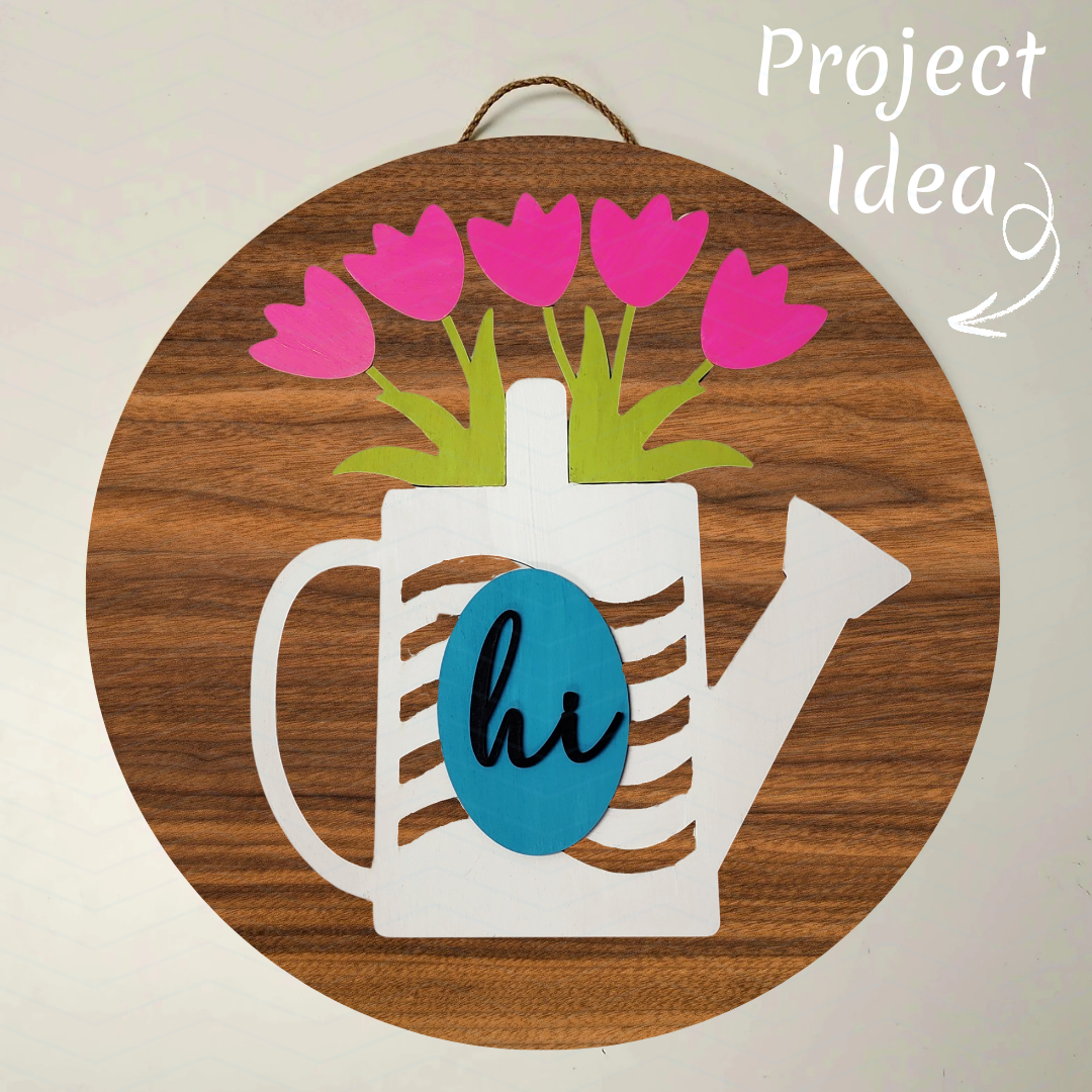 DIY Door Sign Kit Watering Can