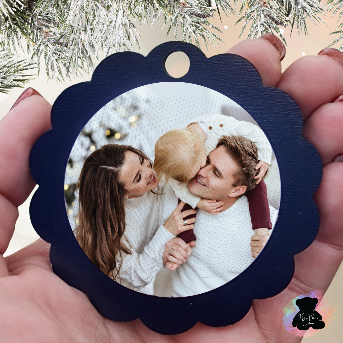 2.25" Circle Magnet Ornament SVG File