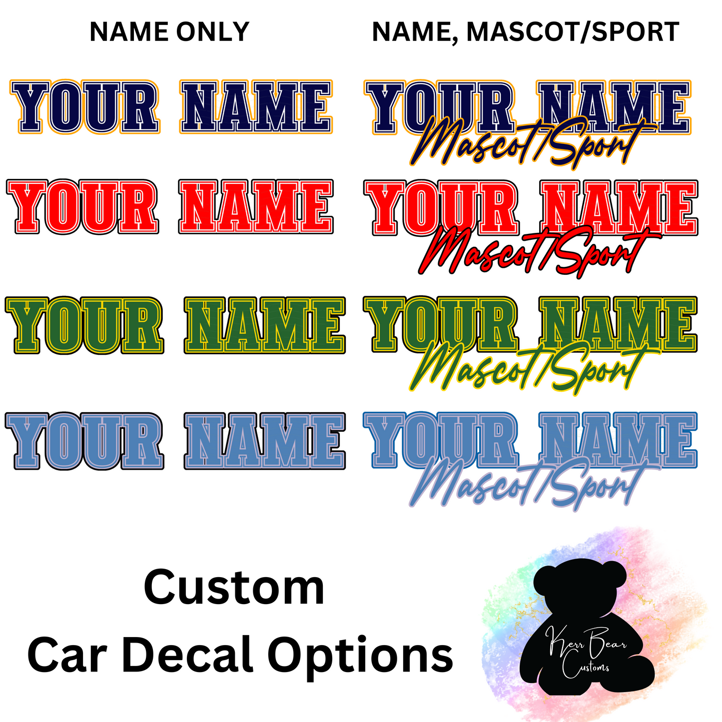 Custom Car Decals