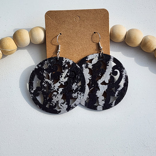 Black & Silver Earrings