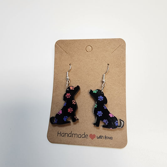 Small Pup Dangle Earrings