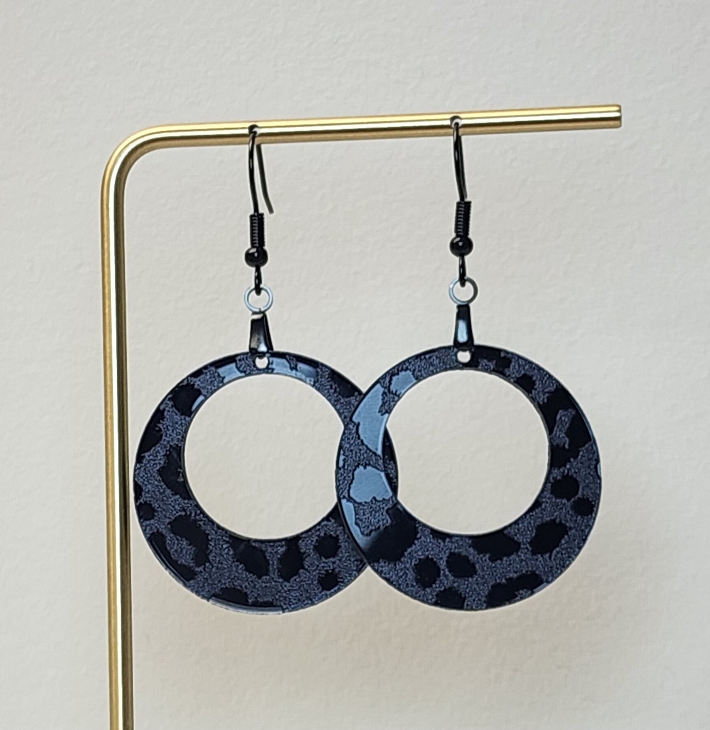 Smoke & Mirrors Circle Dangle Earrings