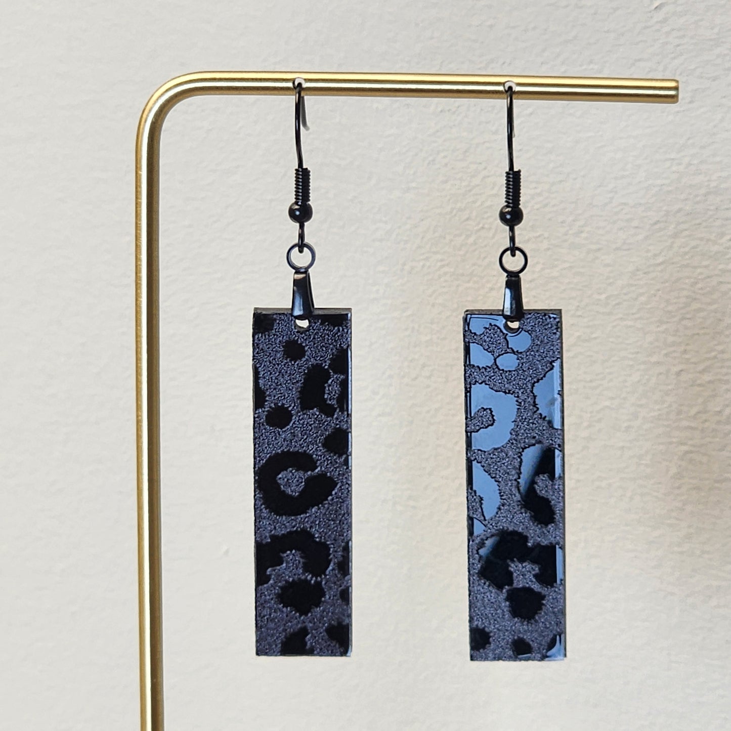 Smoke & Mirrors Rectangle Dangle Earrings