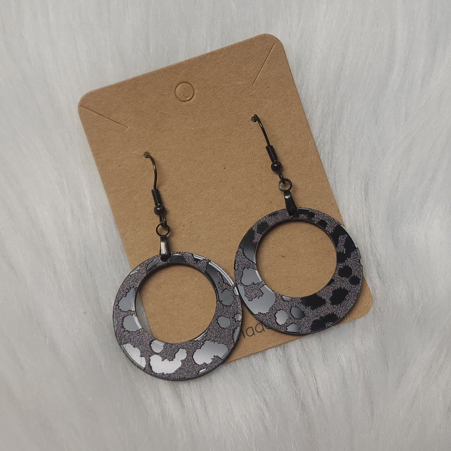 Smoke & Mirrors Circle Dangle Earrings