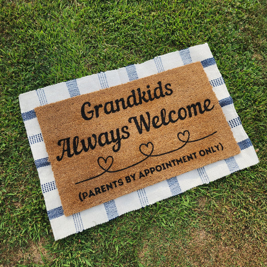 Grandkids Coir Door Mat