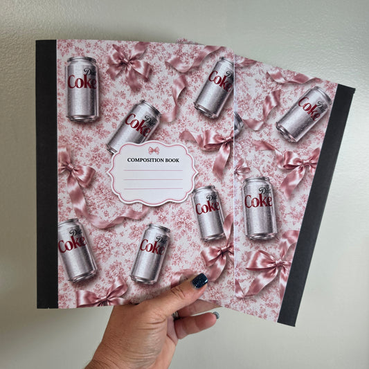 Diet Coke Coquette Composition Notebook DIGITAL FILE