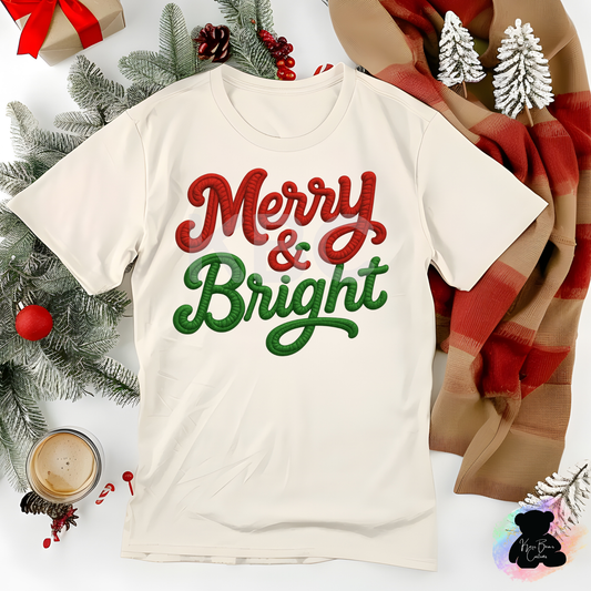 Merry & Bright PNG File