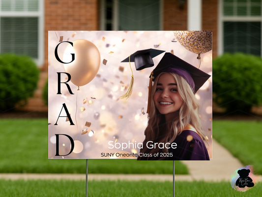 Custom Grad Yard Sign